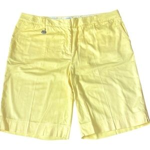 Charter Club Women’s Golf Shorts Butter Yellow 10.5” inseam Size 14 Preppy